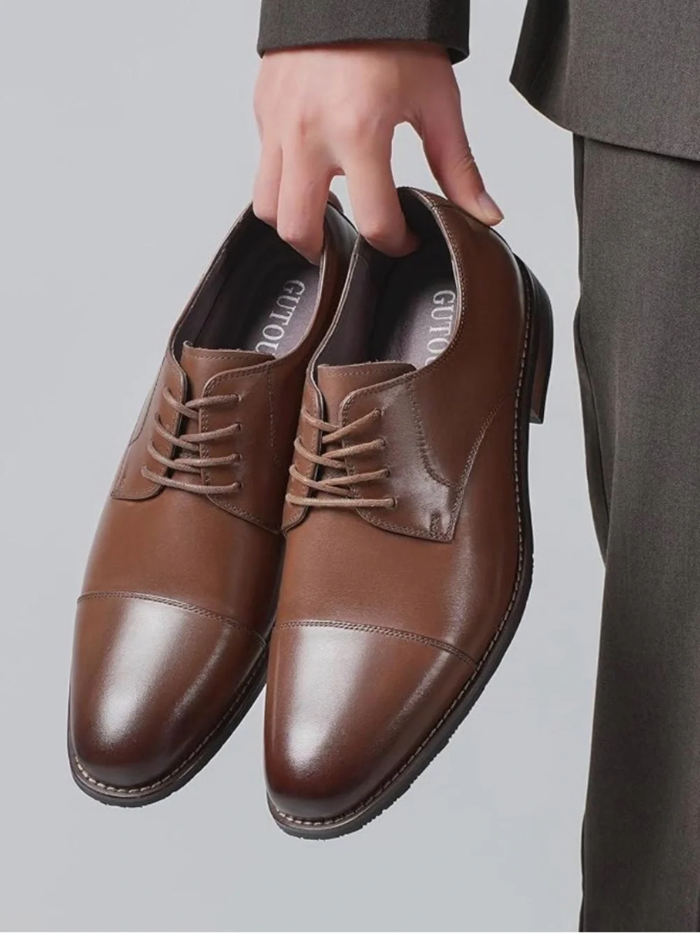Brown Leather Shoes for Men